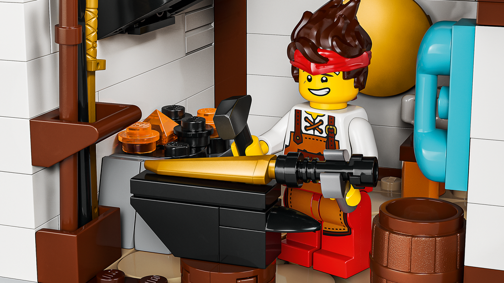 Конструктор лего ниндзяго Кузница Ниндзя 71858 | LEGO NINJAGO Four Weapons Blacksmith 15th Anniversary 1259 деталей 14+