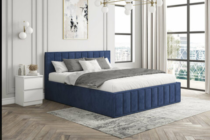 Кровать "Лана" 1,8 (Синий Софт), ДСВ-Мебель, г. Пенза