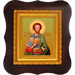 Михаил Болгарский праведный воин. Икона на холсте.