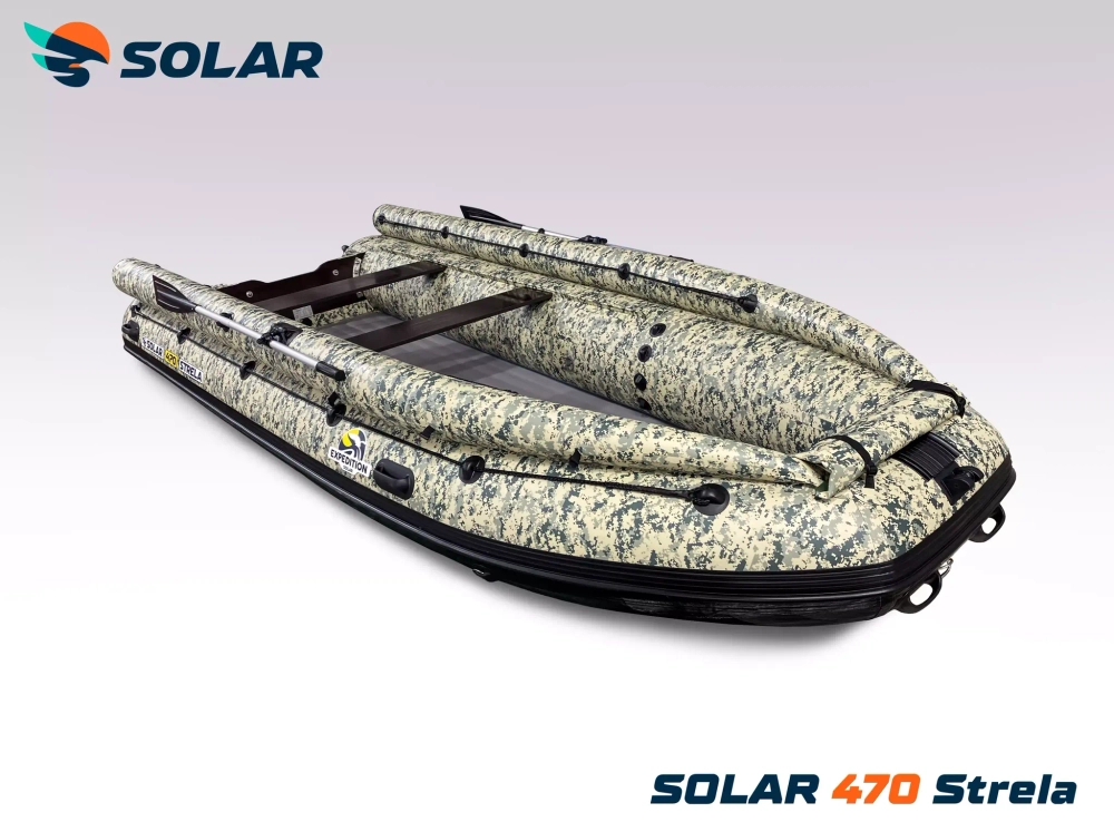 Лодка надувная моторная solar-470 strela jet tunnel (expedition)