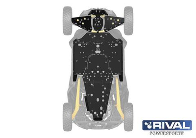Защита днища PE комплект Rival для BRP CAN-AM Maverick R X RS (2024-)