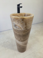 Раковина напольная из оникса Sunset ON-61348 (40*40*90)