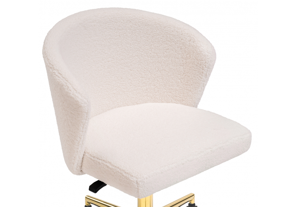 Офисное кресло Woodville Lika white teddy