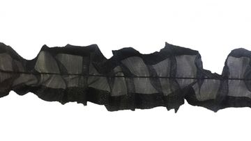 Рюш Бантичная черная