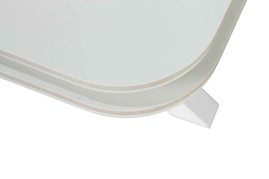 стол OCTARIN 120 White Stone Matt / Опора Белая