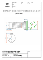 PCD фреза D.150x34x30+DKN Z=3+3 H=3 SYMM 2 шт.