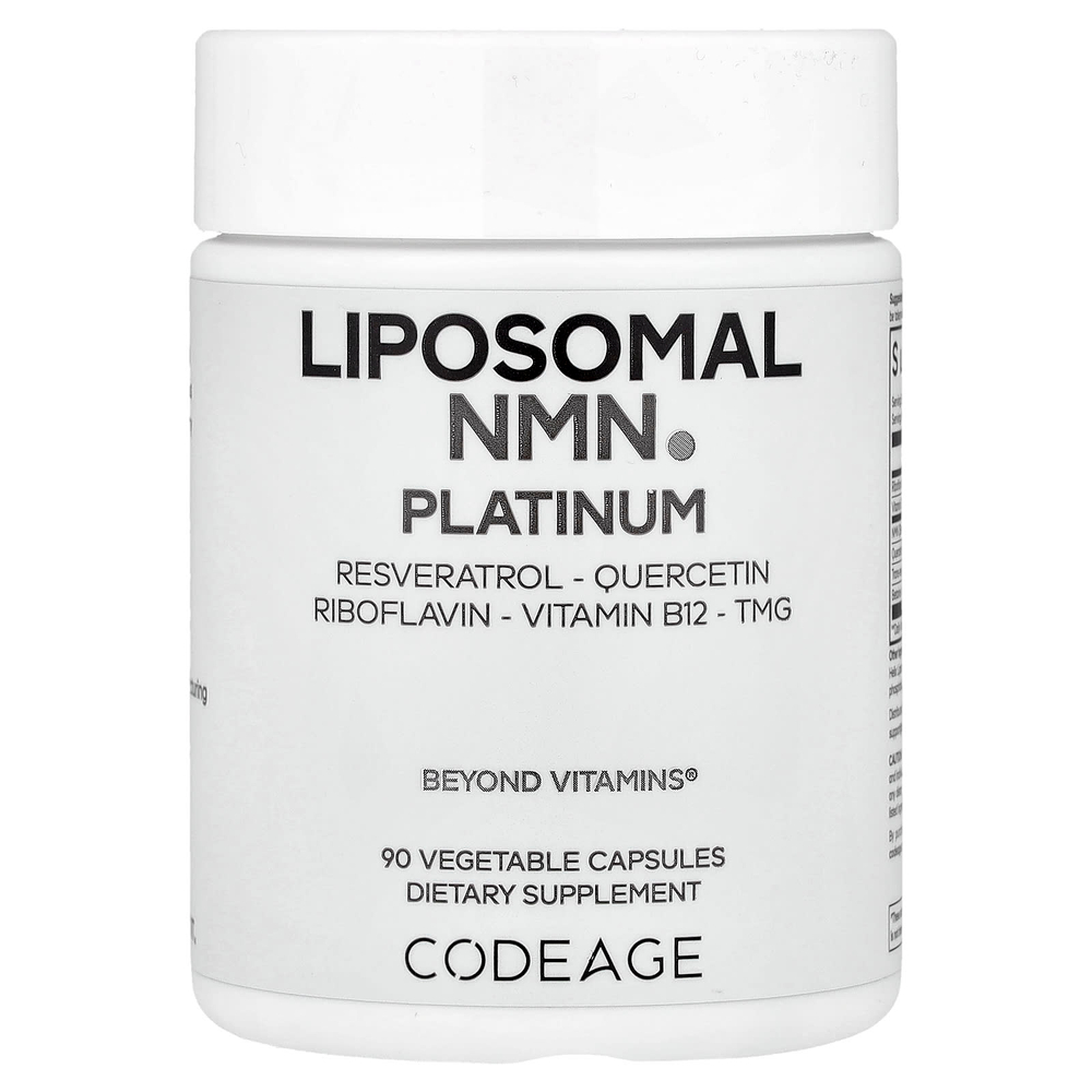 Codeage, Platinum, липосомальный NMN, 90 растительных капсул