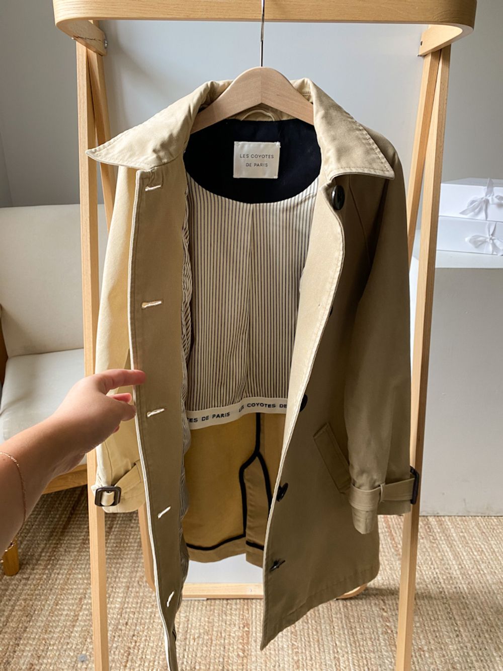 Хлопковый тренч  Les Coyotes, 140