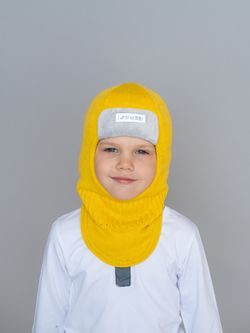Шлем зимний вязаный (Горчица) ТОКИ