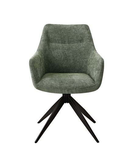 Стул обеденный поворотный Eva серо-зеленый