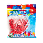 Шар воздушный пастель Alingar, №10, красный, 100шт/уп, пакет с европодвесом