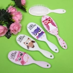 Расчёска массажная «Stylish hair - Совы», микс 4 вида, овал, 22*7 см