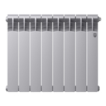 Радиатор Royal Thermo Revolution Bimetall 500 2.0/Silver Satin – 8 секц.