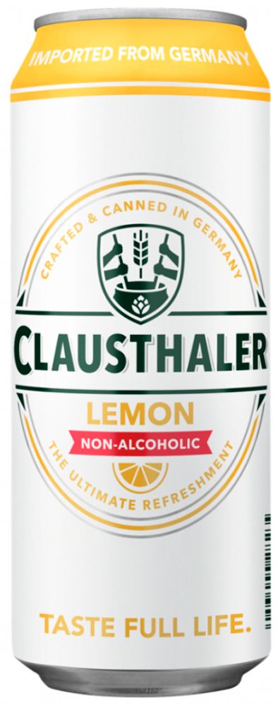 Пиво Клаусталер Лимон Безалкогольное / Clausthaler Lemon Non-Alcoholic 0.5 - банка