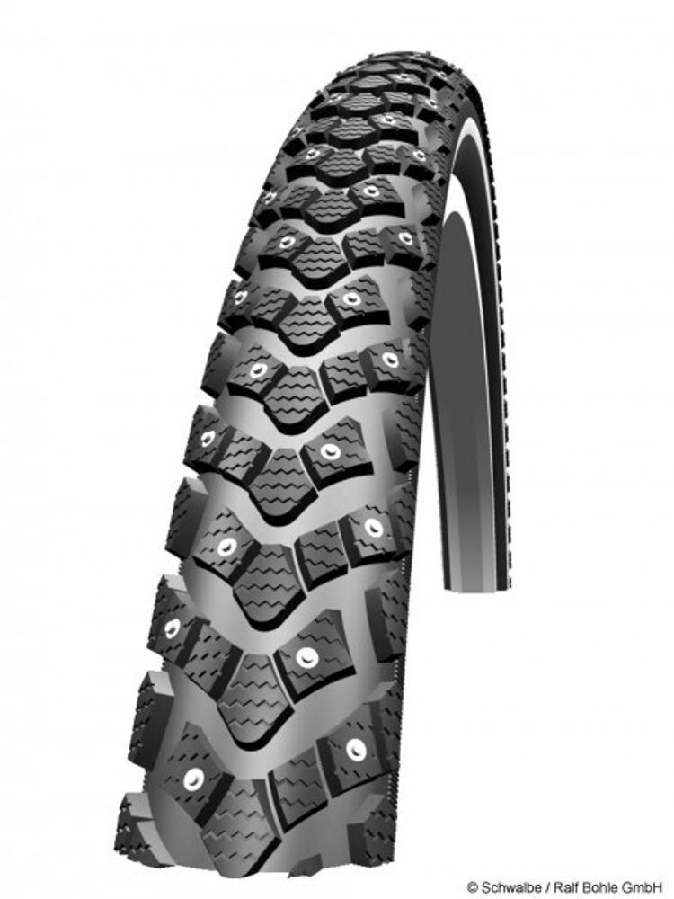 Покрышка 28x1.60 700x40C MARATHON WINTER PLUS Perf, SmartGuard, TwinSkin 42-622 B/B+RT HS396 240 Steel Studs WiC 67EPI SCHWALBE