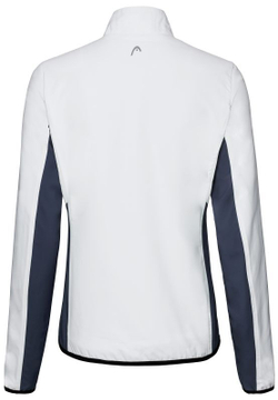 Кофта для девочки теннисная  Head Club Jacket - white/dark blue