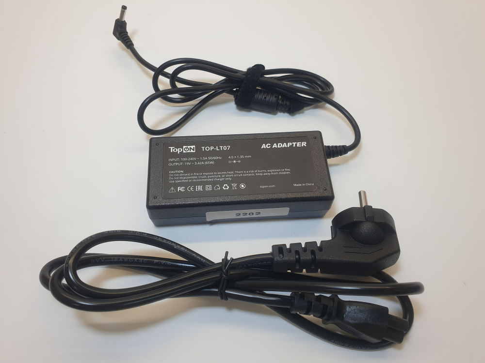 Блок питания TopOn Asus, 19V 3,42A (4,0 x 1,5)