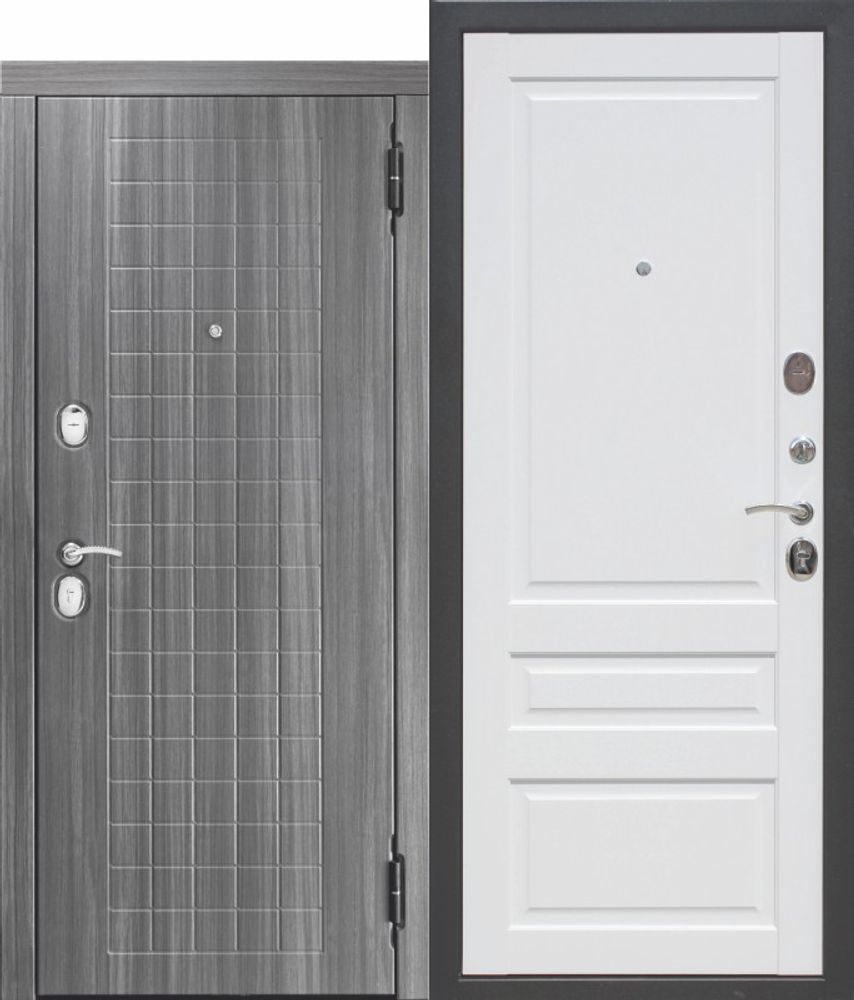 Входная металлическая дверь 10,5 см GARDA МДФ/МДФ Царга с МДФ панелями