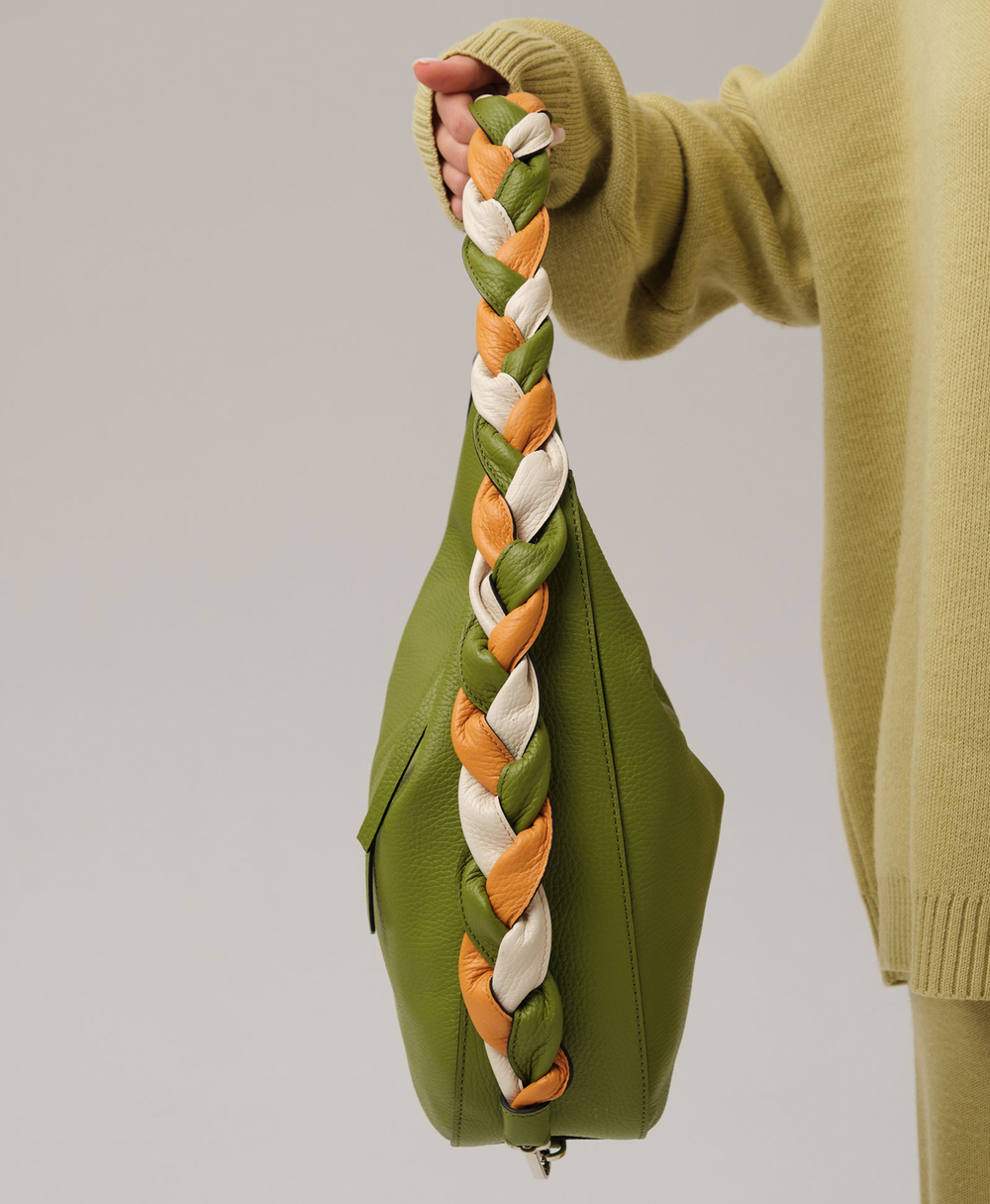 Кожаная сумка Azaro 30840 зеленый бамбук