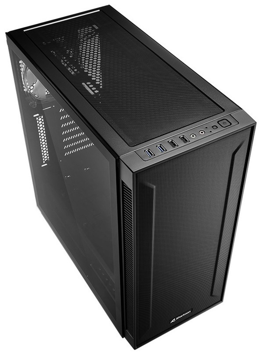 Корпус Sharkoon TG6M RGB черный