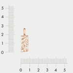 Подвеска женская из розового золота 585 пробы без вставок (арт. 024153-1000)