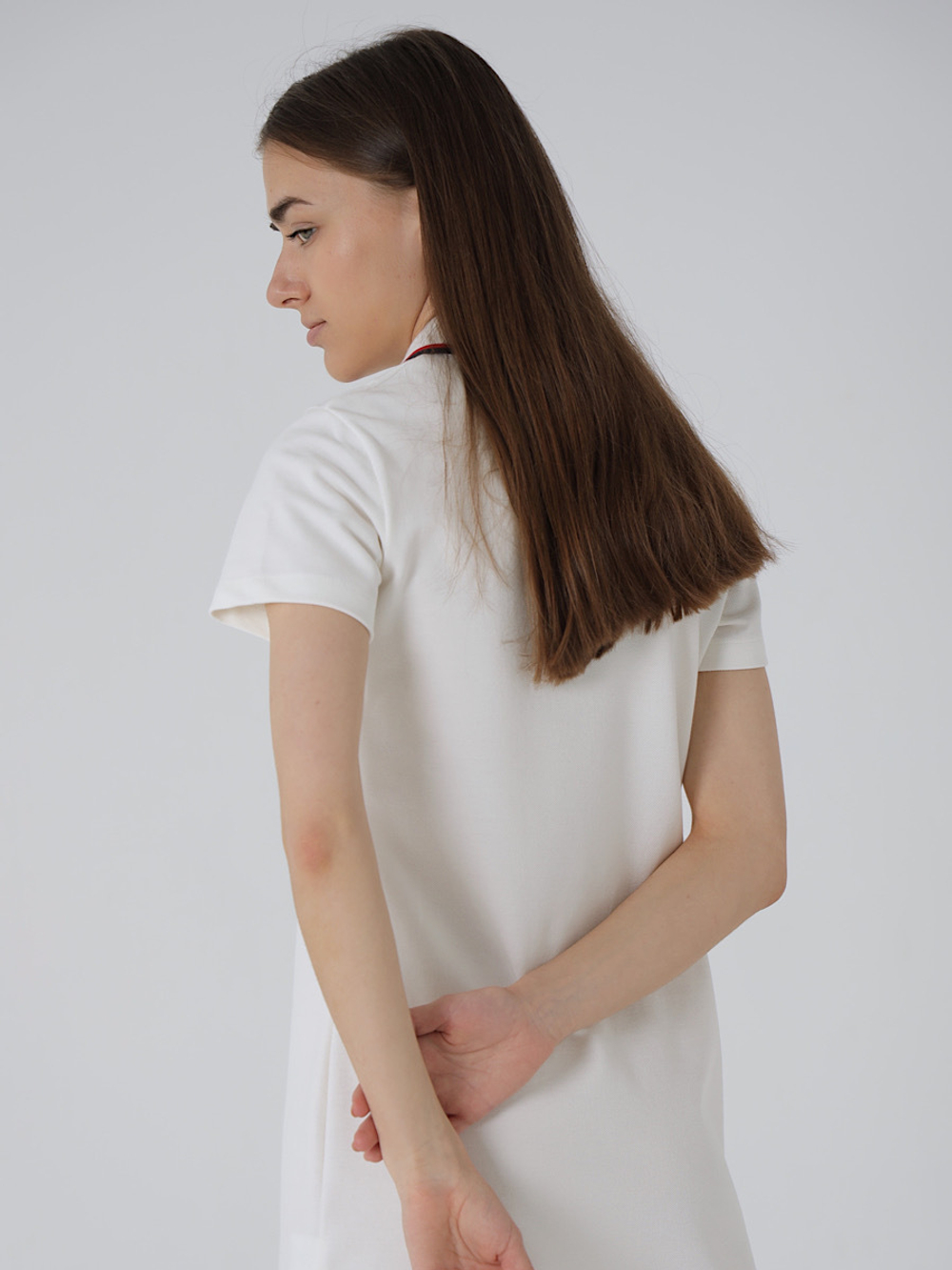 Платье поло Город Горький белый молочный