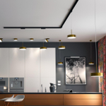 358754 SPOT NT21 449 матовое золото Светильник встраиваемый светодиодный IP20 LED 24W 4000K 2100Лм 100-265V PROMETA