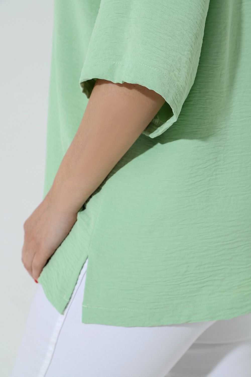 Блуза Жаркий сезон-1 Виотекс САЛАТОВЫЙ