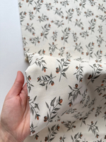 Микровельвет 100% хлопок Веточки оливки