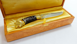 Дамасский нож "Медведь" /в коробке/