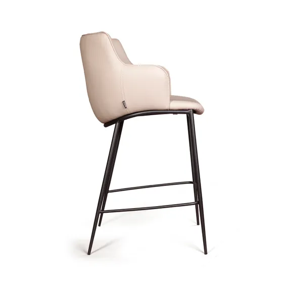 Полубарный стул Sofia, серая экокожа Soft-Touch