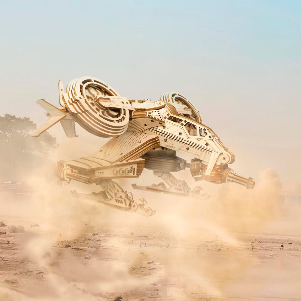 Деревянный конструктор Вертолёт Ночной Беркут (Lemmo)