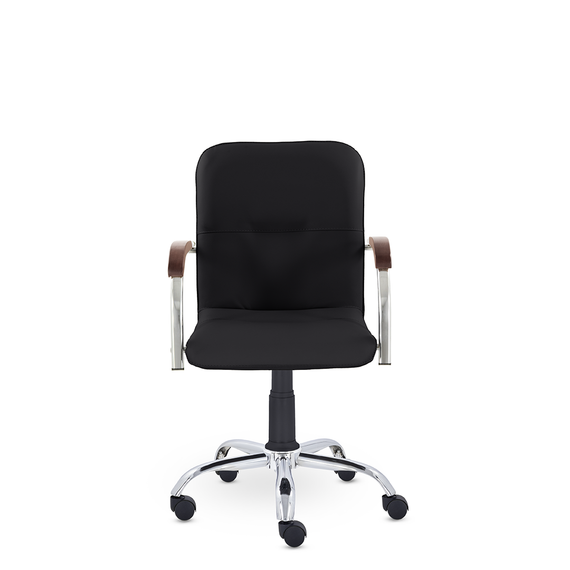 Кресло Самба GTP СН D8 (темный орех) Z11 (черный)