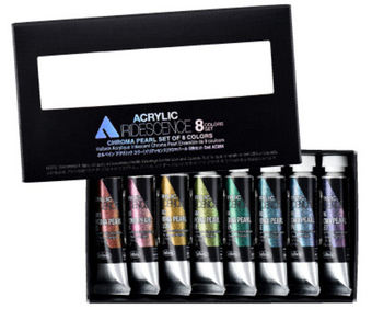 Holbein Acrylic Iridescence Chroma Pearl Set 8 цветов 5 ml [AC894]