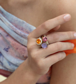 Кольцо Qudo FIRENZE 17.2 (G) Heather 107001/40-4809 17.2 размер 17,2