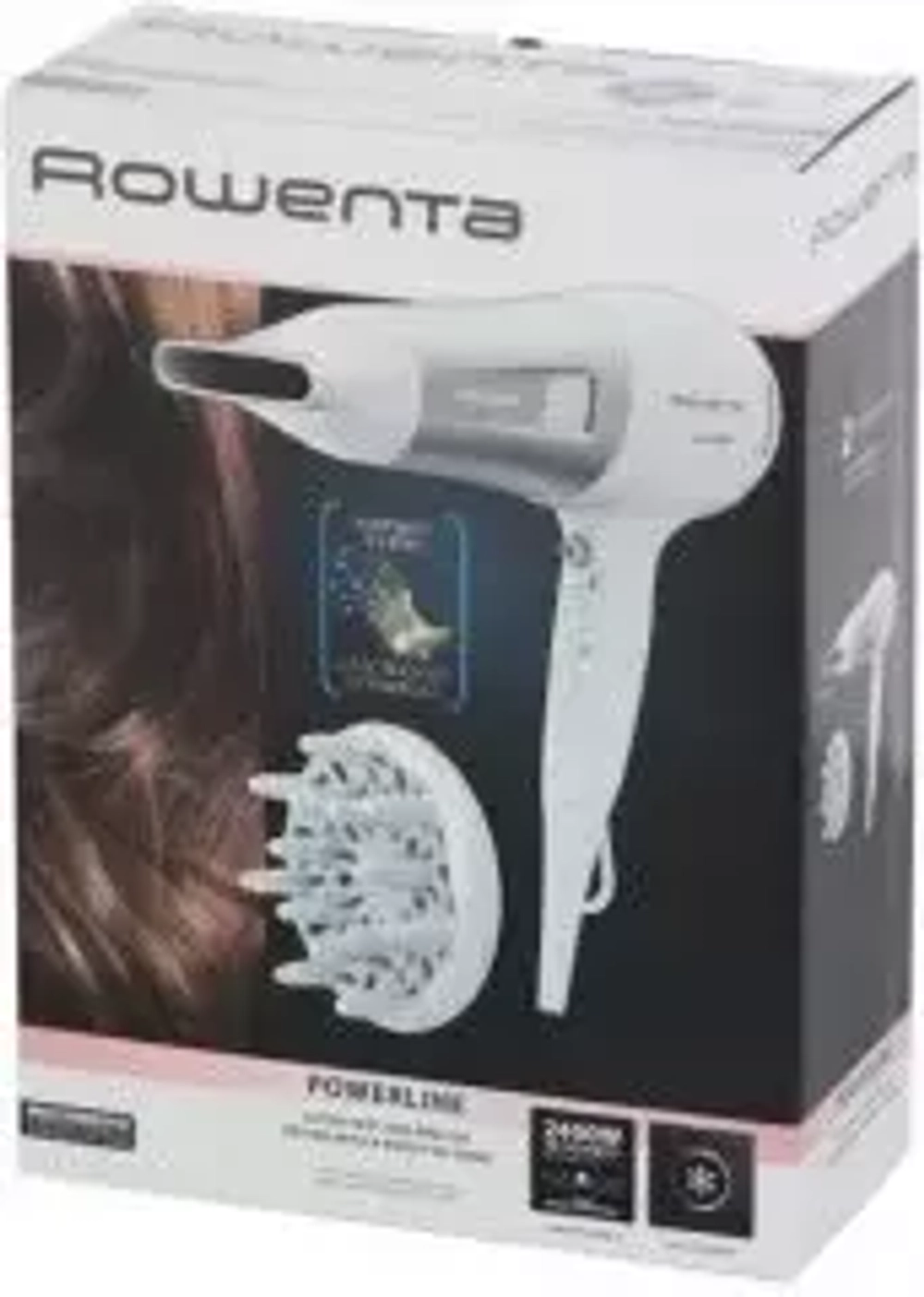 Фен Rowenta CV 5930, белый и серебряный