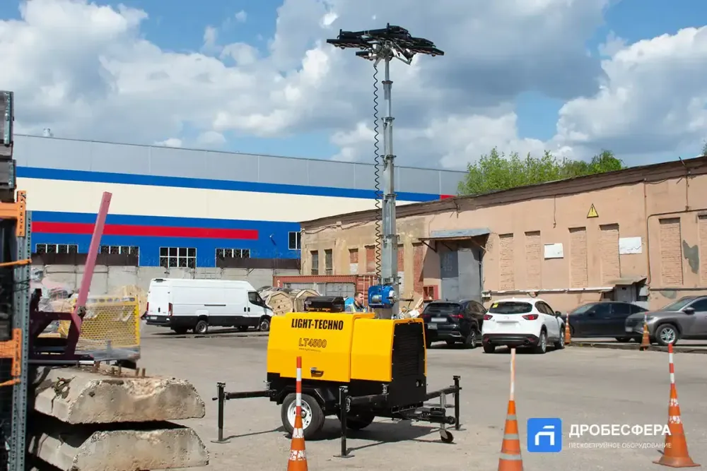 Осветительная мачта LT4500 9 метров с дизельным генератором передвижная