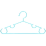 Плечики для одежды детские 3шт «ИДЕЯДОМА», классика, цвет голубой, 28*15см (Лейбл Селфи)✦