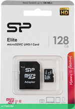 Карта памяти Silicon-Power Elite microSDXC UHS-I 128 GB (SP128GBSTXBU1V10SP)
