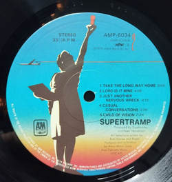 Винтажная виниловая пластинка LP Supertramp Breakfast In America (Japan 1979) (Obi) Gone Hollywood AMP-6034