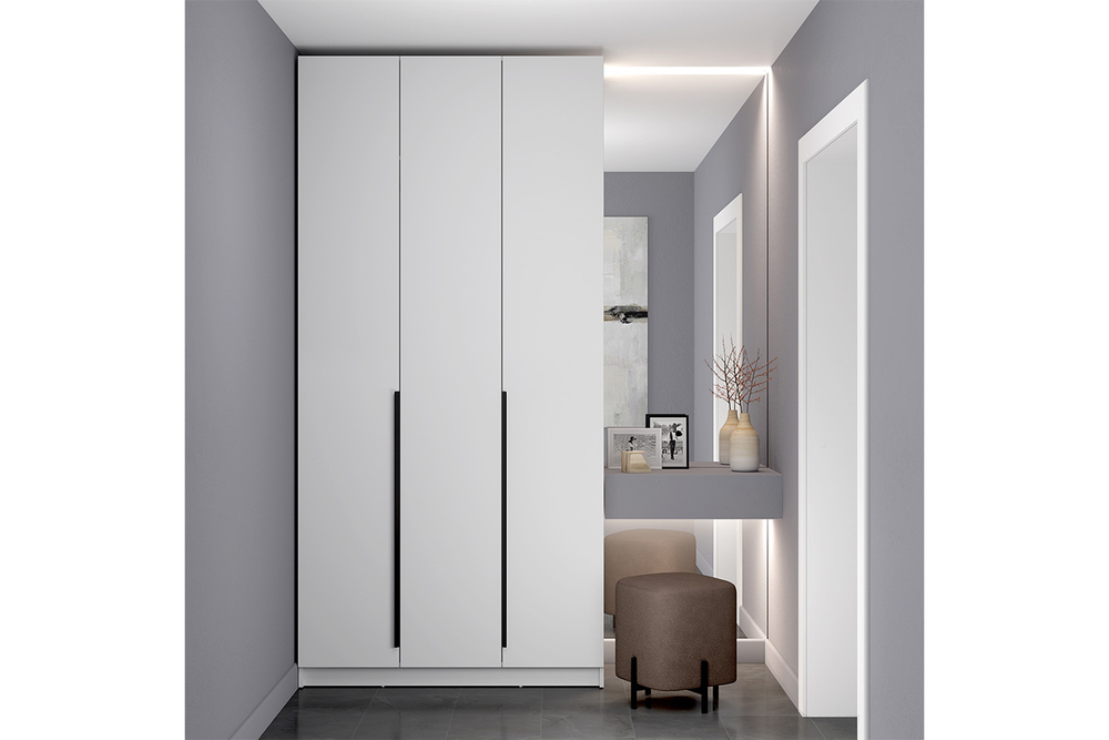 Шкаф для одежды 3-х створчатый Брандо 67.15, Белый