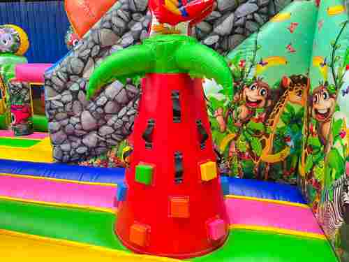 Коммерческий надувной батут «В гостях у зебры», 8*8*6 м