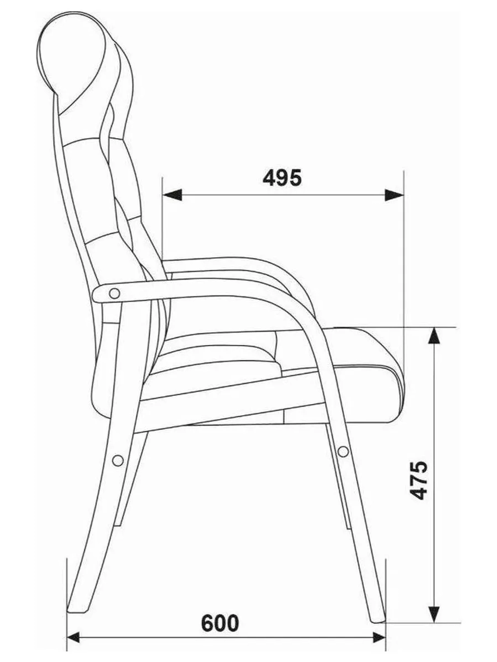 Кресло Бюрократ T-9928WALNUT-CF, зеленый, кожа, на ножках, дерево