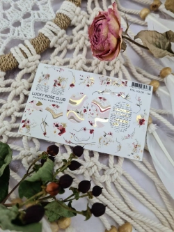 Lucky Rose Слайдеры наклейки для ногтей Foil 134