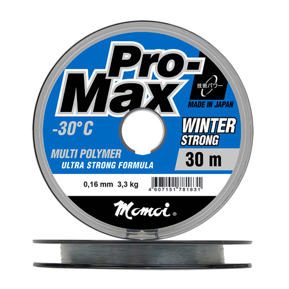 Леска Pro-Max Winter Strong 0,07 мм., 0,8 кг, 30 м, прозрачная
