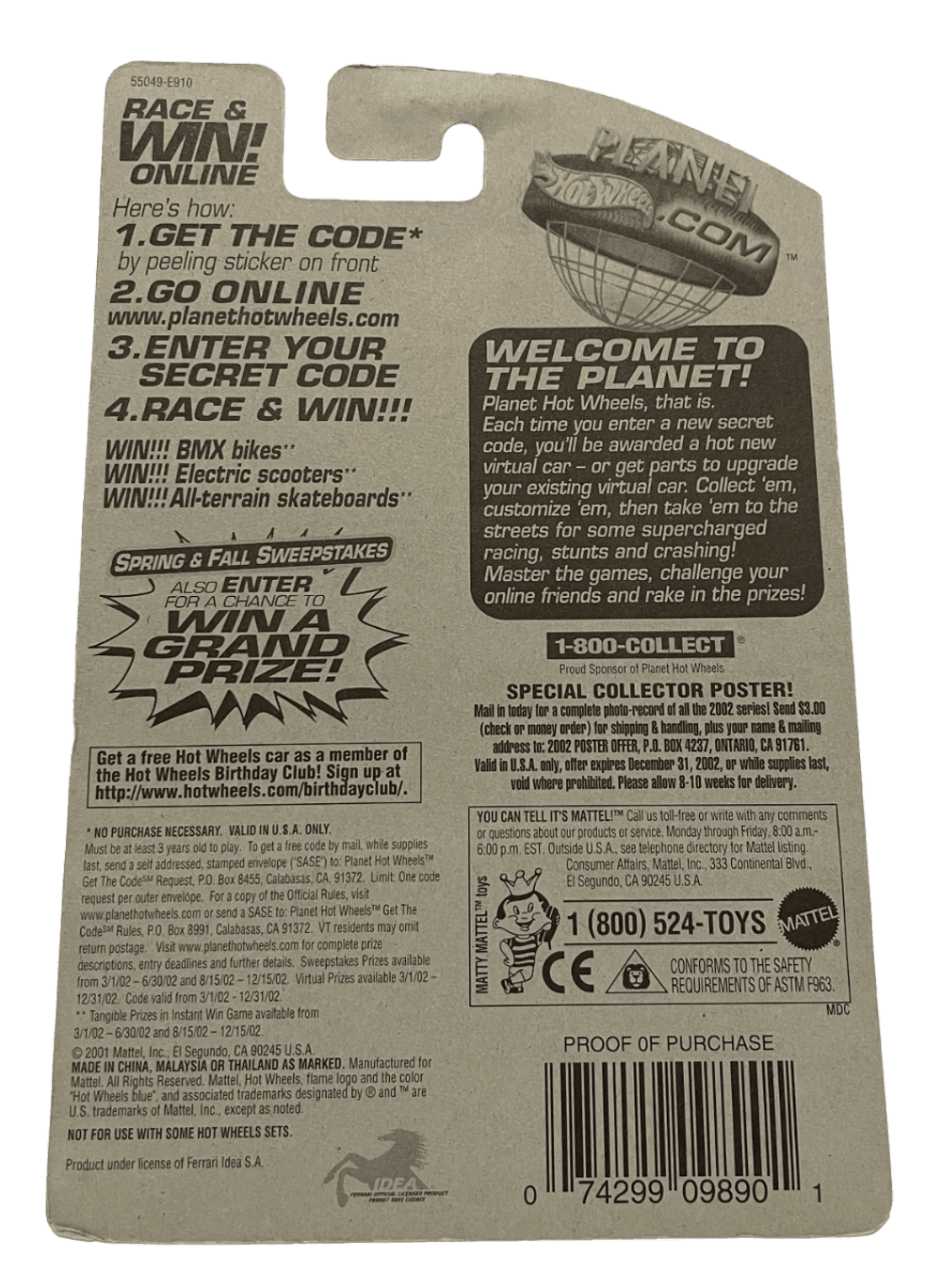 Hot Wheels Ferrari F355 Spider (2002)