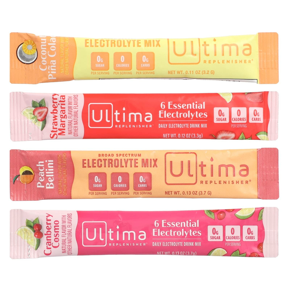 Ultima Replenisher, 6 незаменимых электролитов, ежедневная смесь для приготовления электролитов, набор Mocktini, 16 стиков