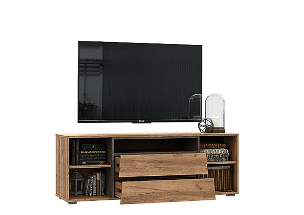 Тумба для ТВ Соренто, Дуб крафт, Бетон темный