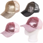Бейсболка «Fashion city», пайетки, микс 3 цвета, р .58