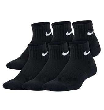 Теннисные носки Nike Everyday One Quarter 6P - black/white